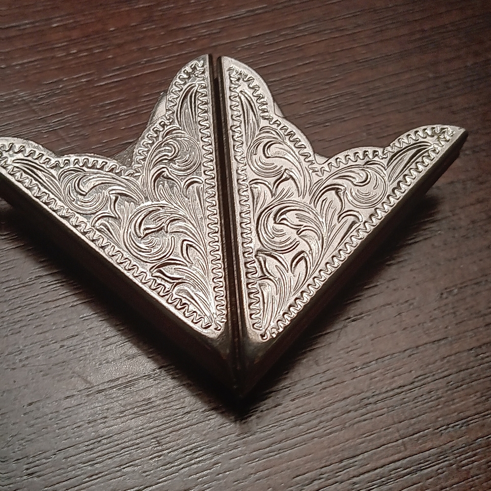 Silver collar tips